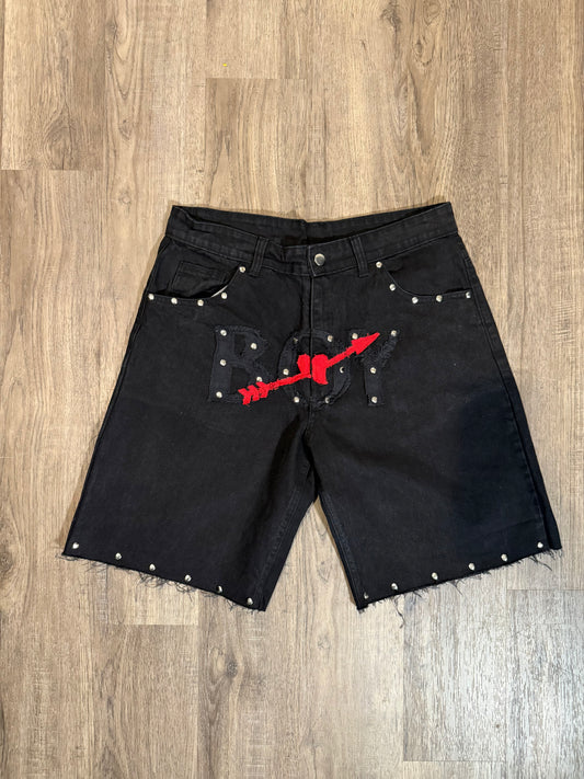 LVRBOY Denim Shorts (Black)